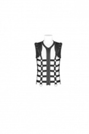  Punk Personality Skeleton Vest Punk Rave WT-565MJM/BK -  