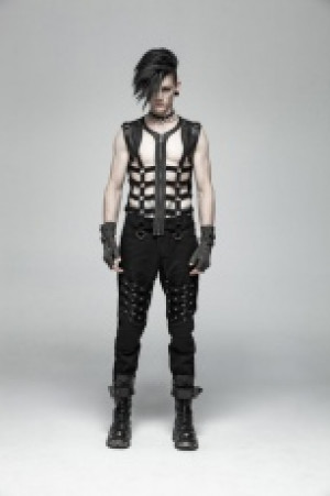  Punk Personality Skeleton Vest Punk Rave WT-565MJM/BK -  