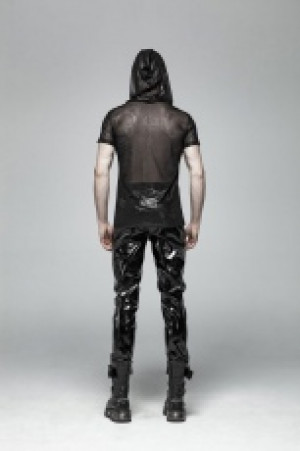  Punk Perspective Hooded T-shirt Punk Rave WT-566TDM/BK -  