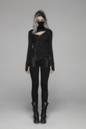  Punk Dark Turtleneck T-shirt Punk Rave WT-570TCF/BK -  