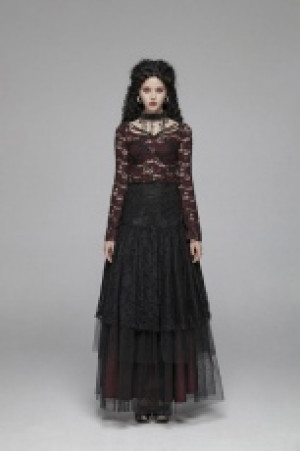 Sexy Perspective Gothic T-shirt Punk Rave WT-573TCF/BK-RD -  