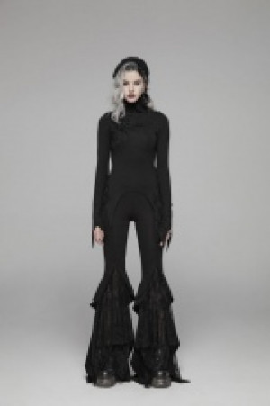  Dark Long-sleeved T-shirt Punk Rave WT-574TCF/BK -  