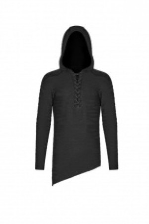  Dark Irregular Hoddie Punk Rave WT-580WYM/BK -  