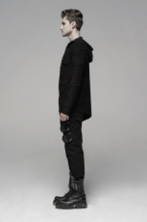 Dark Irregular Hoddie Punk Rave WT-580WYM/BK -  