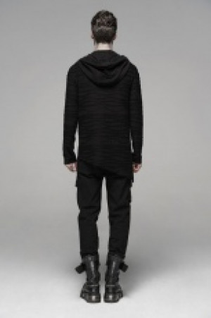  Dark Irregular Hoddie Punk Rave WT-580WYM/BK -  