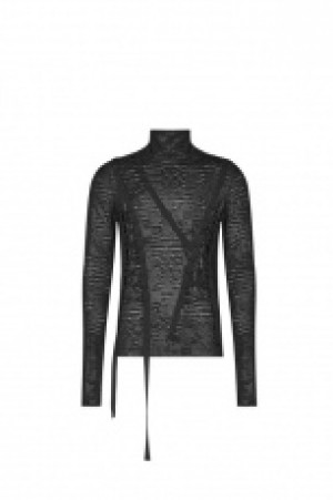  Dark Punk Turtleneck T-shirt Punk Rave WT-583TCM/BK -  