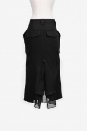  Classical Skirt With Mesh & Lace Splicing -  4