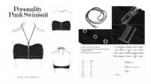  () Personality punk swimsuit Punk Rave WS-250QTF/BK -  