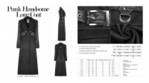  Punk Handsome Long Coat -  8