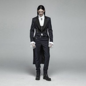  Gentleman Punk Mid-length Coat /   -  1