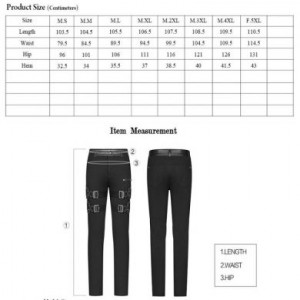  Punk Handsome Stretch Trousers Punk Rave WK-384XCM/BK -  
