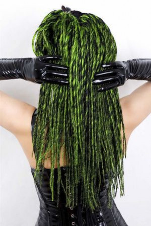  -    Hair Pieces MULTI MIX - Green - 