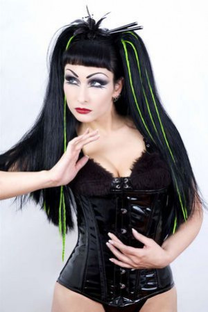    Hair Pieces PHOENIX - Black/Green - 