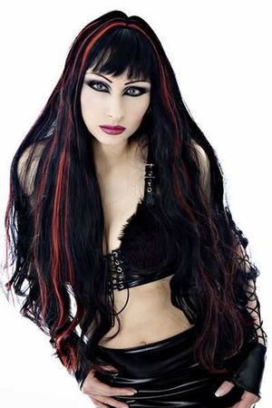     Meena Wigs - Black/Red - 