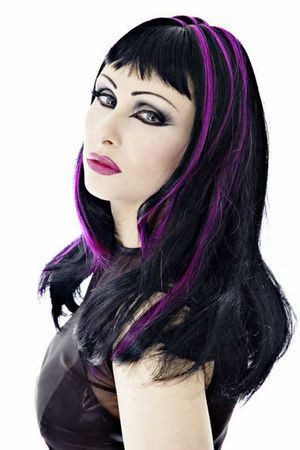 Cordelia Wigs - Black/Dark Pink - 
