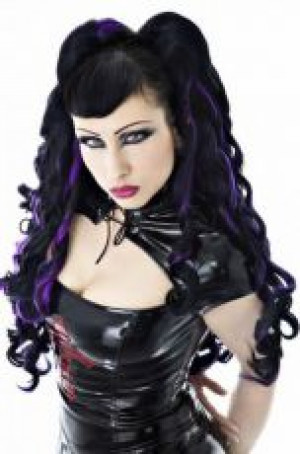     Wavy Hair Pieces - Black/purple wavy Headrazor Wavy Hair Pieces - Black/purple wavy -  