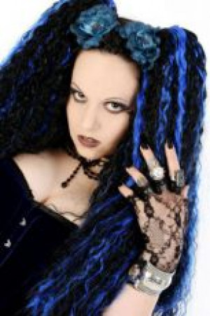     ZEENA Crimped Hair Pieces - Black/ Blue Headrazor ZEENA Crimped Hair Pieces - Black/ Blue -  