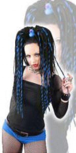     Twisted Dread Pieces - Black/blue Twist Headrazor Twisted Dread Pieces - Black/blue Twist -  