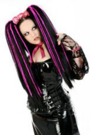    Hair Pieces PHOENIX - Black/Dark Pink Headrazor Hair Pieces PHOENIX - Black/Dark Pink -  
