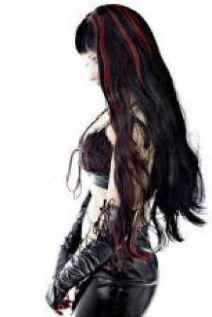     Meena Wigs - Black/Red Headrazor Meena Wigs - Black/Red -  