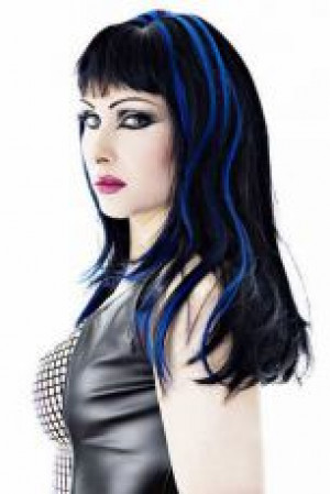  Cordelia Wigs - Black/Blue Headrazor Cordelia Wigs - Black/Blue -  