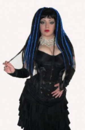    Dread Wigs -  Blk/blue Headrazor Dread Wigs -  Blk/blue -  