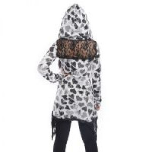  MERIA HOOD LADIES BLACK/WHITE Innocent Lifestyle H-MERIA-BW -  