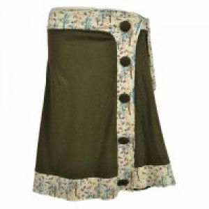  WRAP BUTTON SKIRT LADIES TREE Innocent Lifestyle S-WBUTTON-TR -  