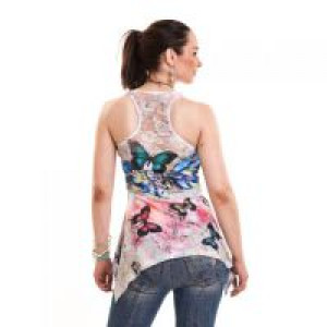  AMINA LACE PANEL VEST LADIES MULTI Innocent Lifestyle T-ALPANEL-M -  