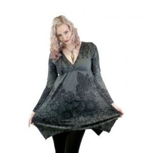  SMOCK LONGSLEEVE DRESS - GREY Innocent Lifestyle D-SMOCKLS-GY -  