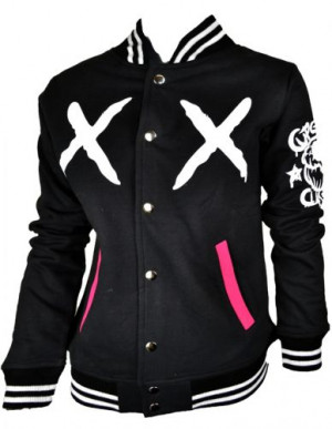  Z Heart Varcity Jacket Ladies - 
