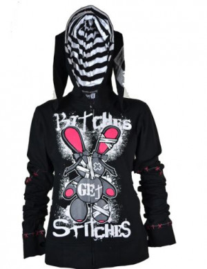  LB Stitched Hood Black Ladies - 