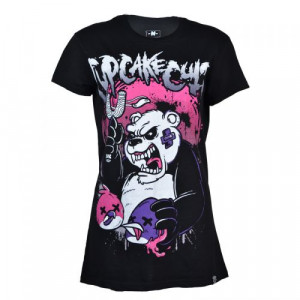  PANDA ATTACK T LADIES BLACK - 