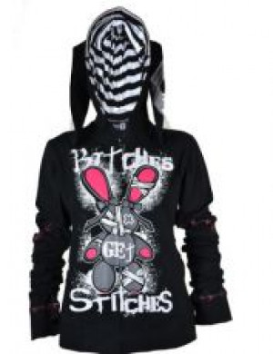 Толстовка LB Stitched Hood Black Ladies Evil Clothing 2246 - маленькая картинка