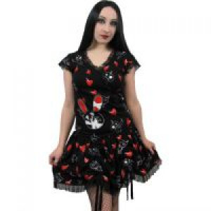  LB PUPPET DRESS BLACK/RED Evil Clothing 1812 -  