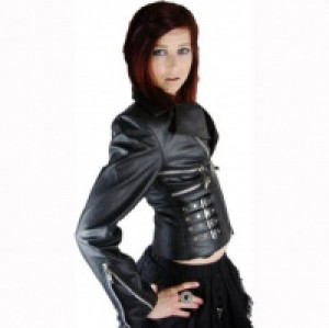  RIDER JACKET LADIES BLACK Evil Clothing RIDER JACKET LADIES BLACK -  