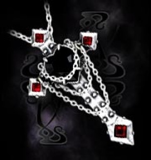    Chain Croix De Cour Noir - 