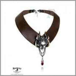  Apate's Duplicity Leather Choker - 