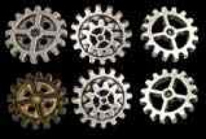  Gearwheel Buttons - Medium - 