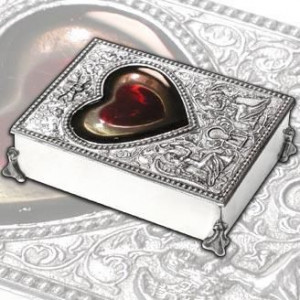  Bleeding Heart Desk Card Case - 
