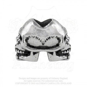    ABR1 Pewter Beard Beads: Janus/Coffin/Alchemist - 
