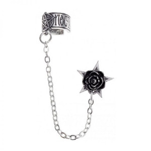  Black Rose - Rosa Nocta Earcuff - 