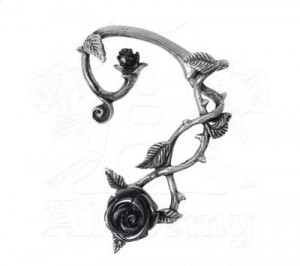  Black Rose Earwrap - 