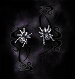  Black Widow studs (pair) Alchemy Gothic E169 -  
