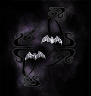  Bat studs (pair) Alchemy Gothic E186 -  