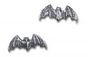  Bat studs (pair) Alchemy Gothic E186 -  