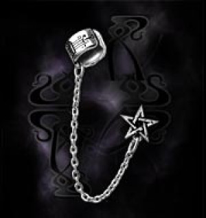    -  Pentagram Cuff-stud Alchemy Gothic E196 -  