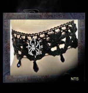   Aracnathea Lace Choker Alchemy Gothic P349 -  