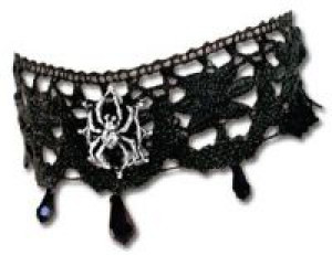   Aracnathea Lace Choker Alchemy Gothic P349 -  
