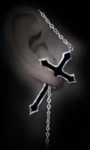    Impalare Cross (single) (Earring) Alchemy Gothic E280 -  